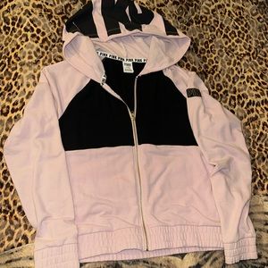 Pink Victoria Secret Zip up hoodie